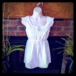 Personal identity brand linen blend top size small